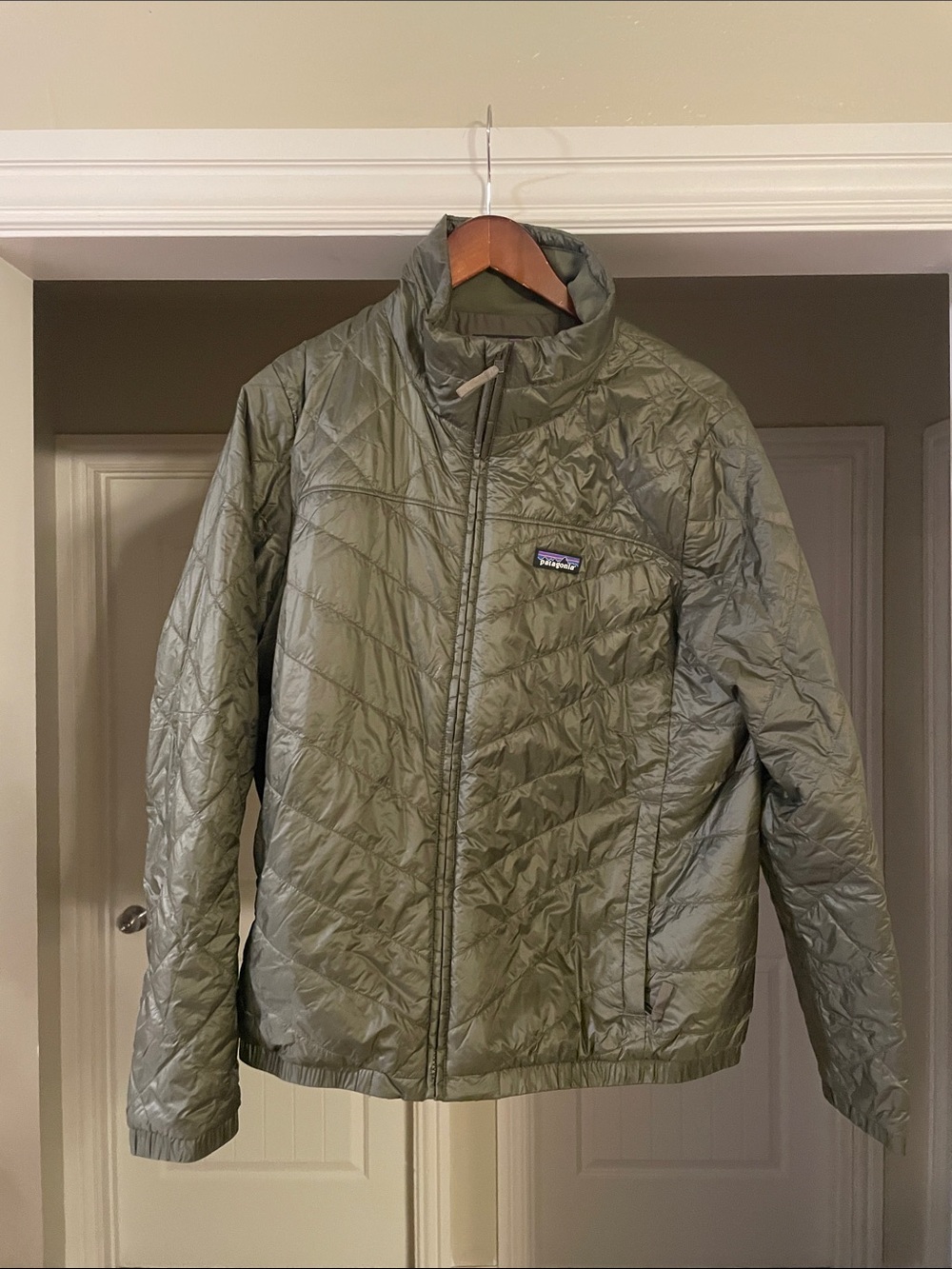 Patagonia Women’s Quilted Puffer Jacket - Olive